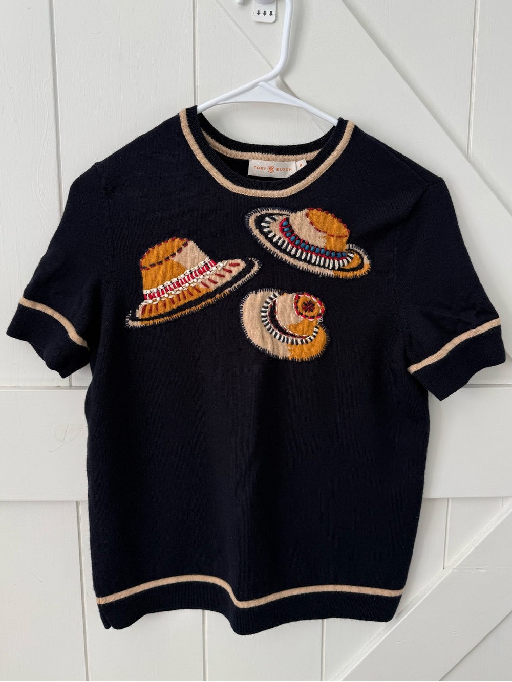 Tory Burch Merino wool sweater/ top size medium S/M